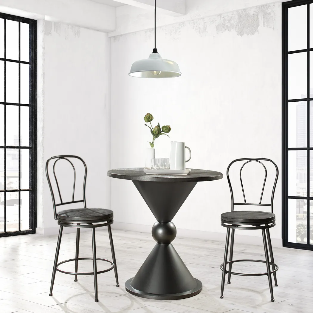 Severn Charcoal 3 Pc Counter Height Dining Set - Thumbnail - Image 7
