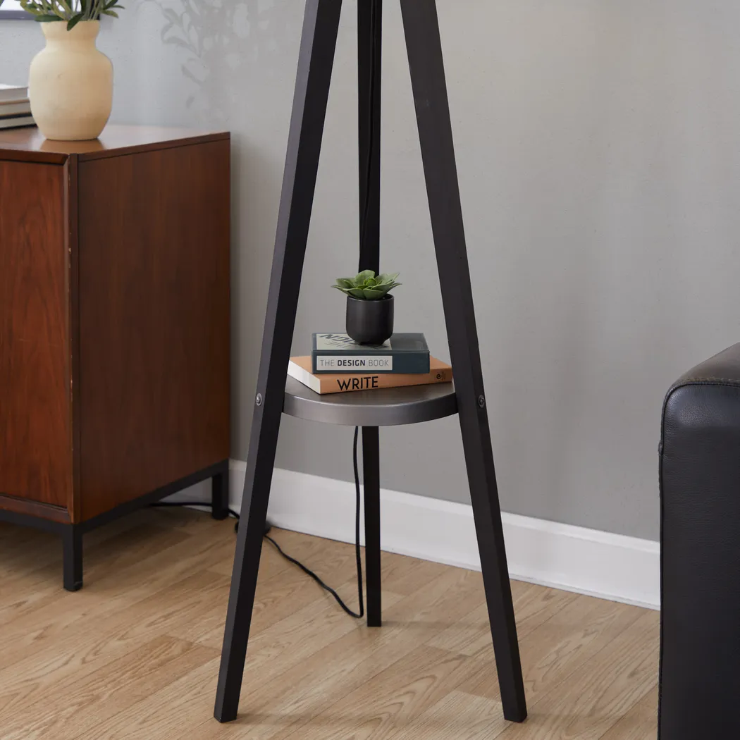 Seville Farm Black Floor Lamp - Thumbnail - Image 12