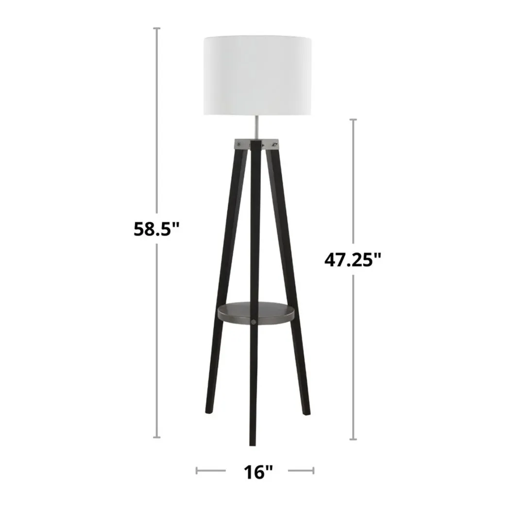 Seville Farm Black Floor Lamp - Thumbnail - Image 14