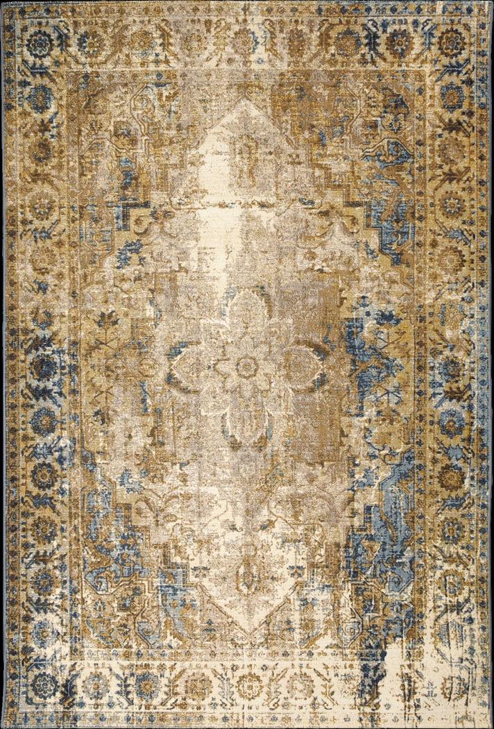 Seward Blue 7'10 x 9'10 Indoor/Outdoor Rug - Thumbnail - Image 1