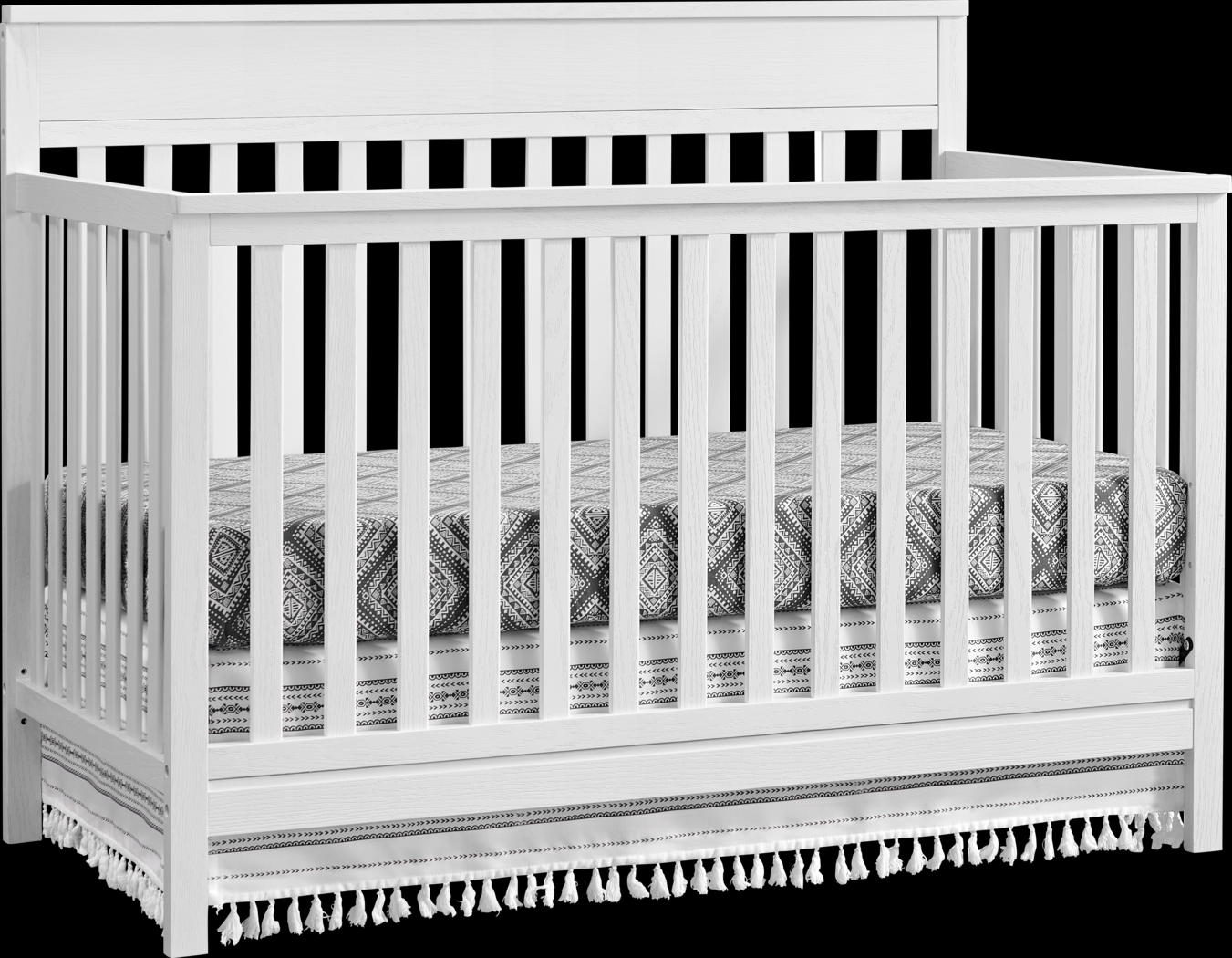 Seymore White Convertible Crib - Thumbnail - Image 1