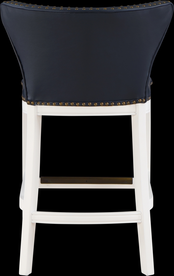 Seyres Dark Blue Counter Height Stool - Thumbnail - Image 8