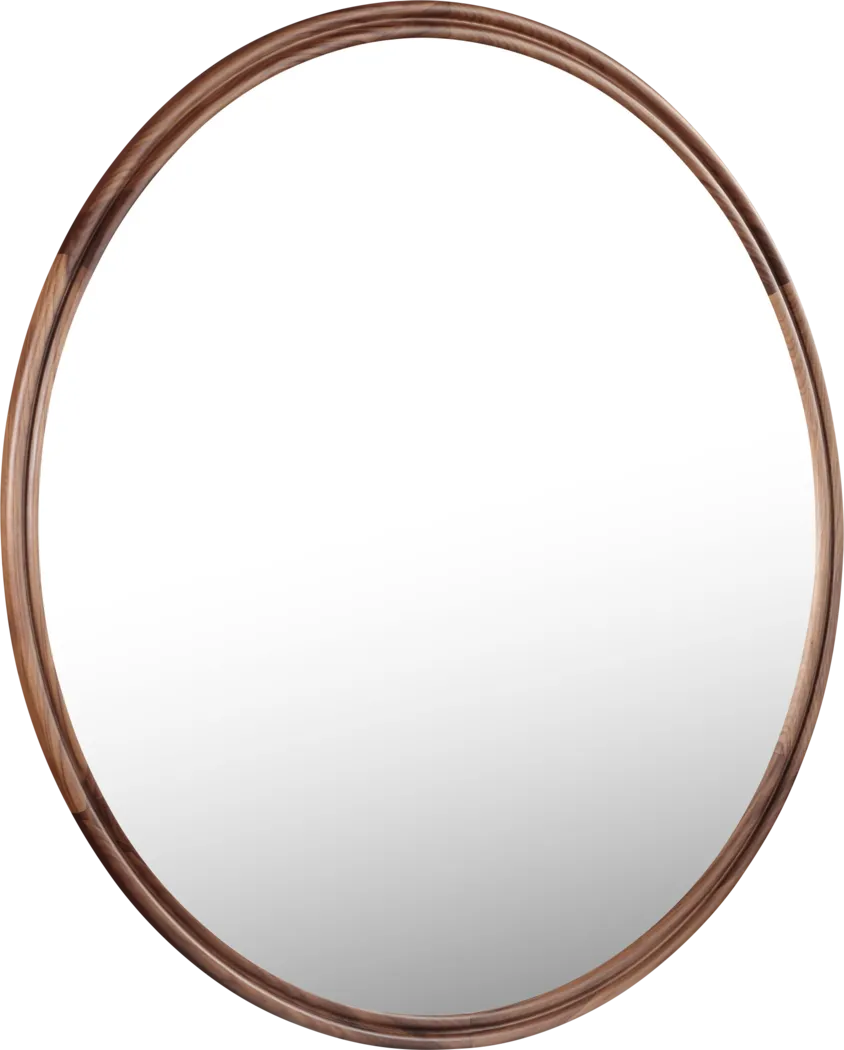 Shaahi Brown Roud Mirror - Image 4