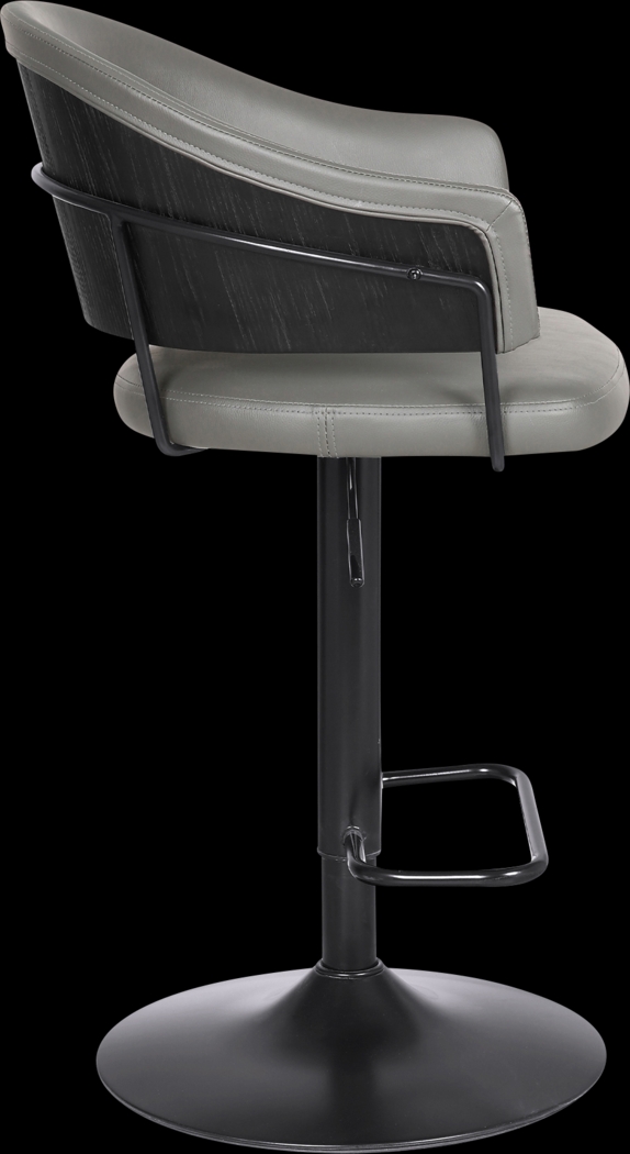 Shaahnaz Gray Adjustable Barstool - Thumbnail - Image 4