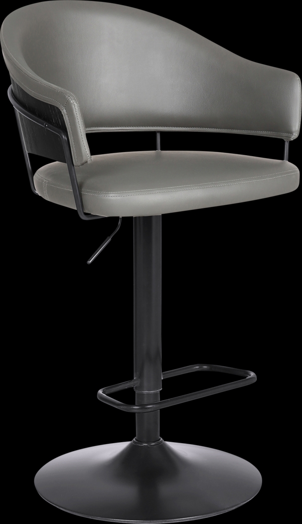 Shaahnaz Gray Adjustable Barstool - Thumbnail - Image 1