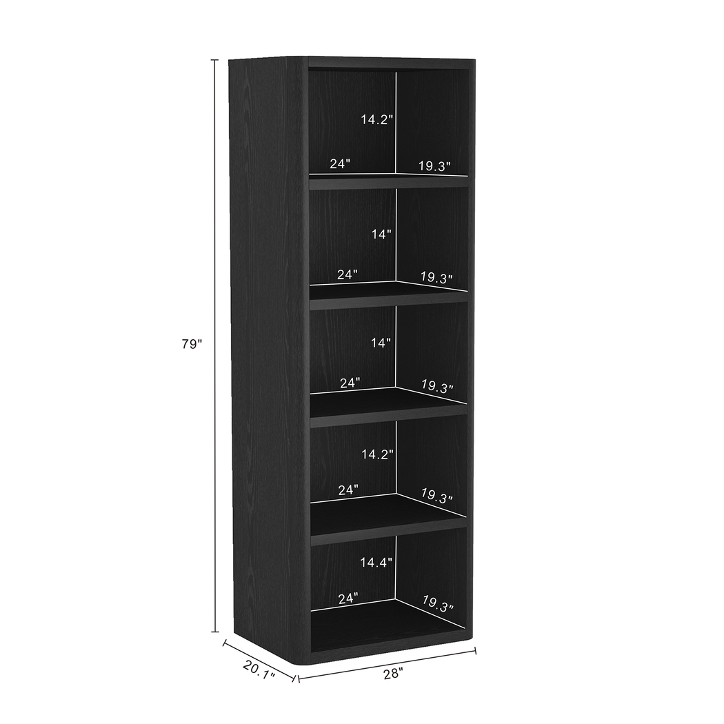 Shadebooks I Black Bookcase - Thumbnail - Image 10