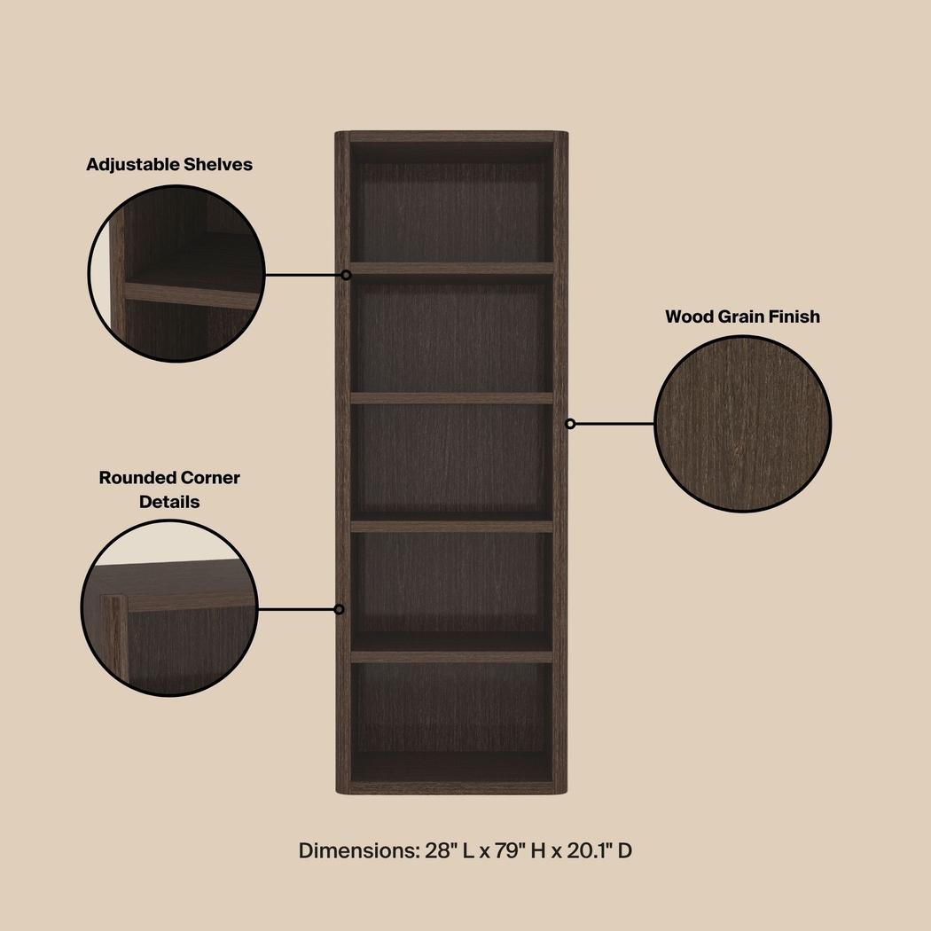 Shadebooks I Brown Bookcase - Thumbnail - Image 8