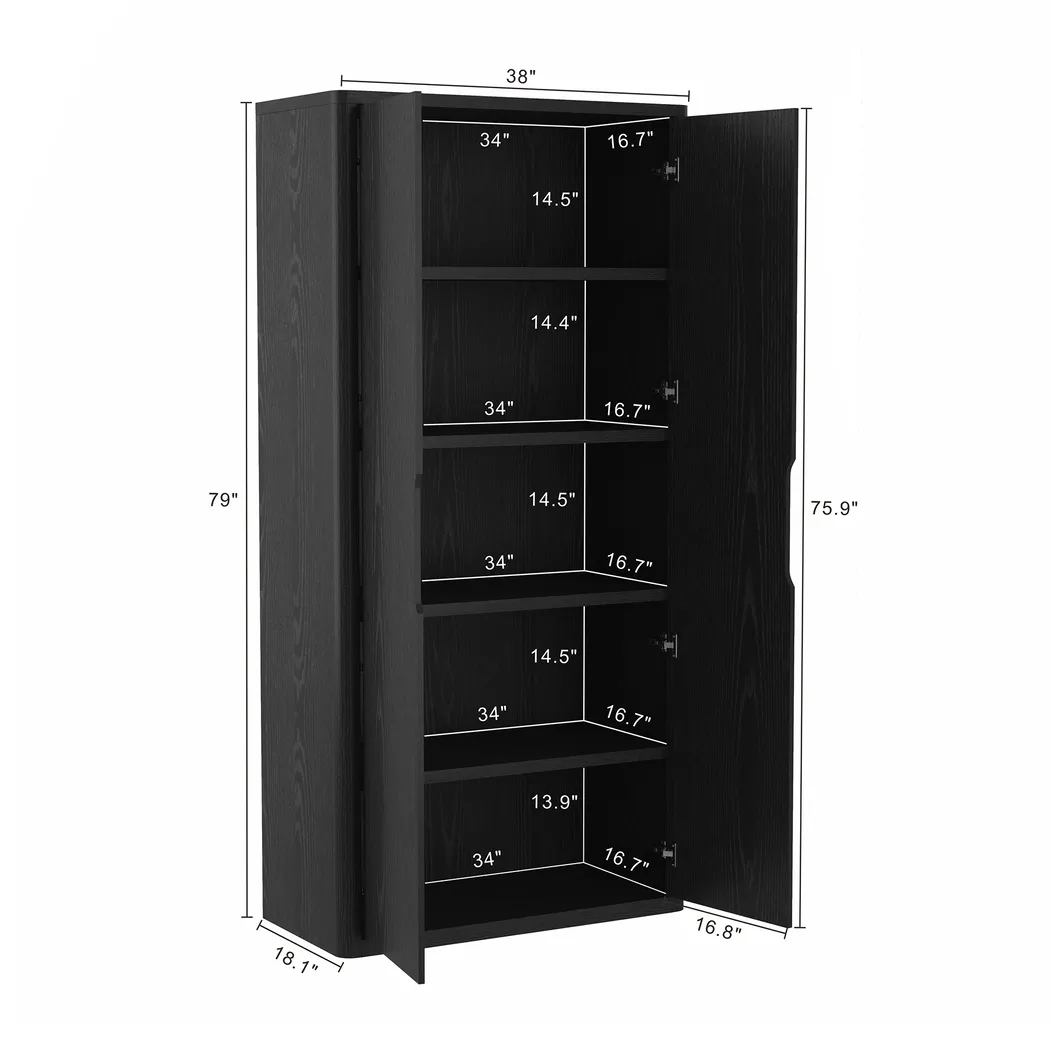 Shadebooks II Black Storage Cabinet - Thumbnail - Image 10