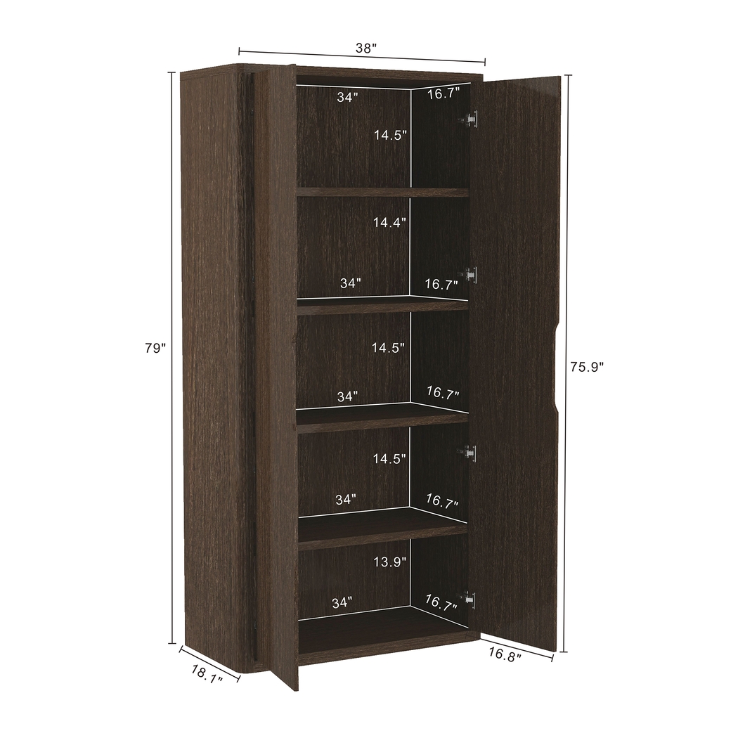Shadebooks II Brown Storage Cabinet - Thumbnail - Image 6