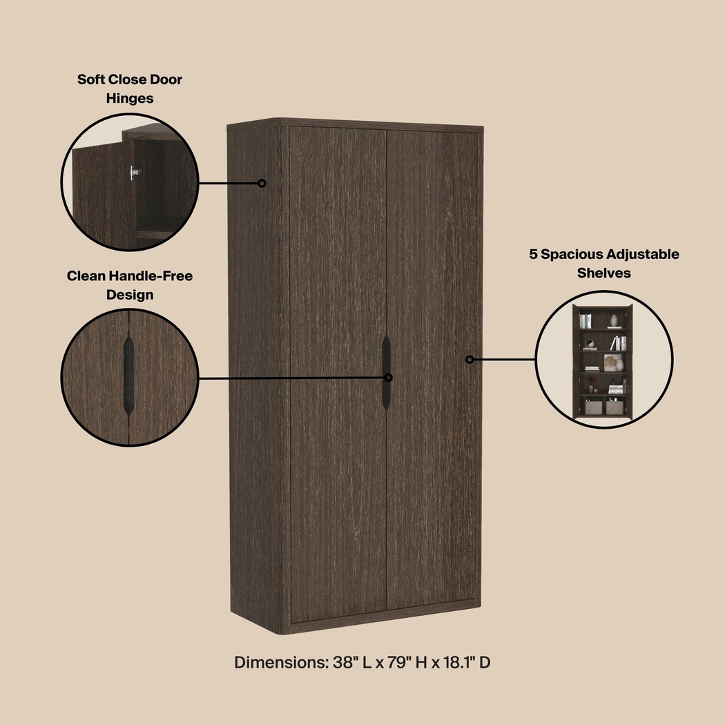 Shadebooks II Brown Storage Cabinet - Thumbnail - Image 10