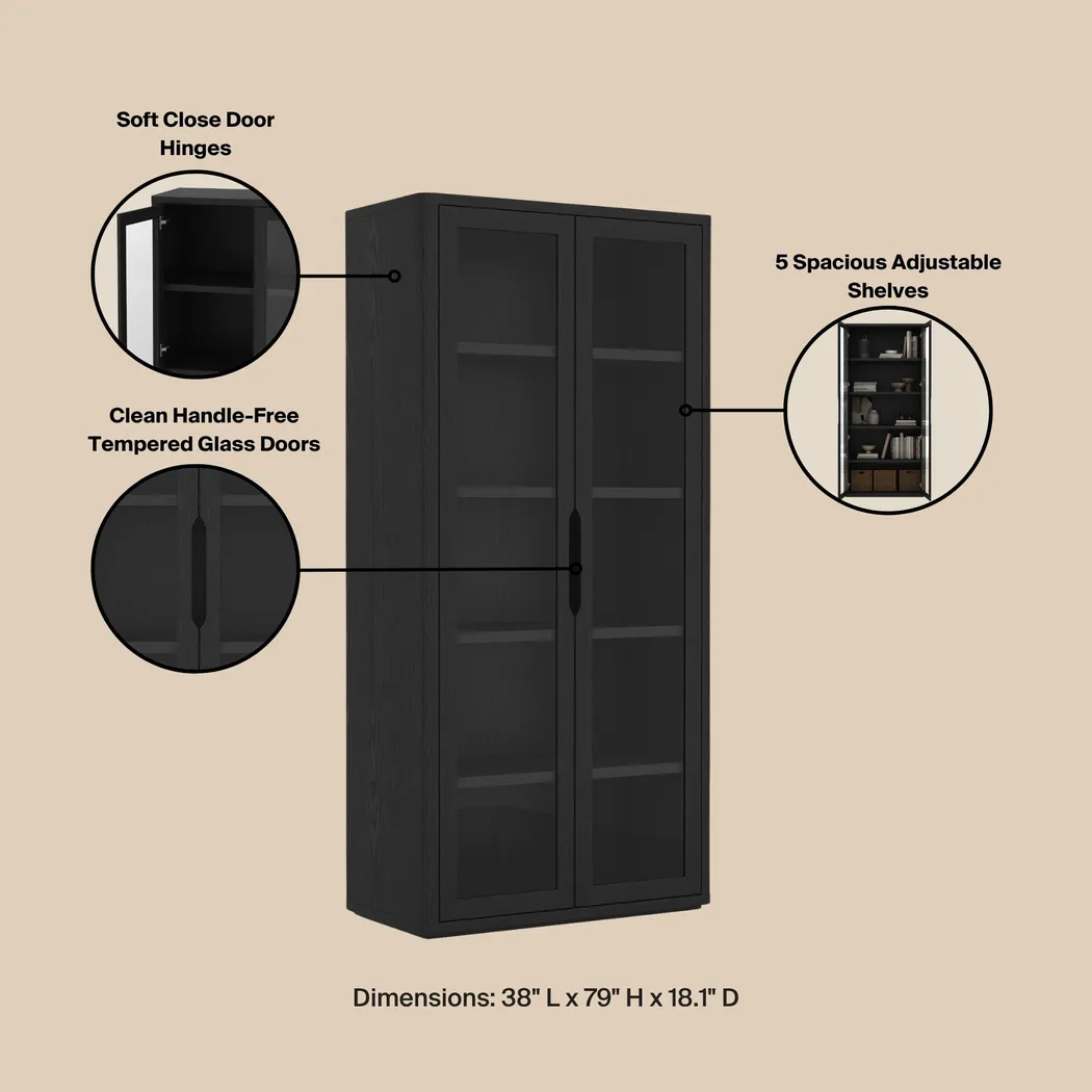 Shadebooks III Black Accent Cabinet - Thumbnail - Image 4