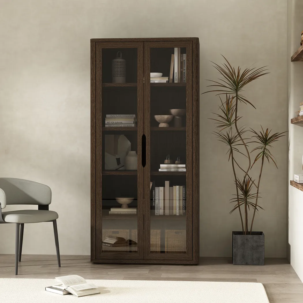 Shadebooks III Brown Accent Cabinet - Thumbnail - Image 2