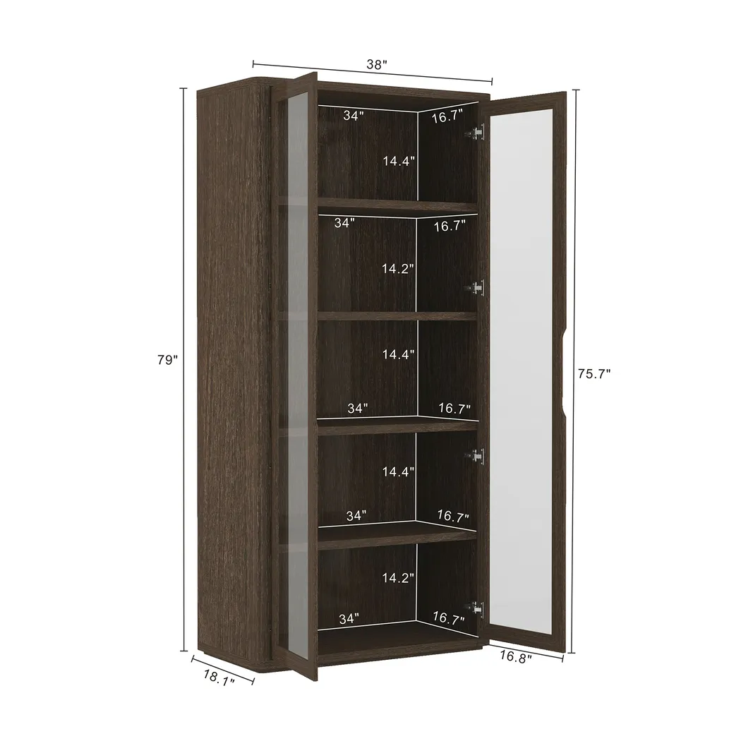 Shadebooks III Brown Accent Cabinet - Thumbnail - Image 10