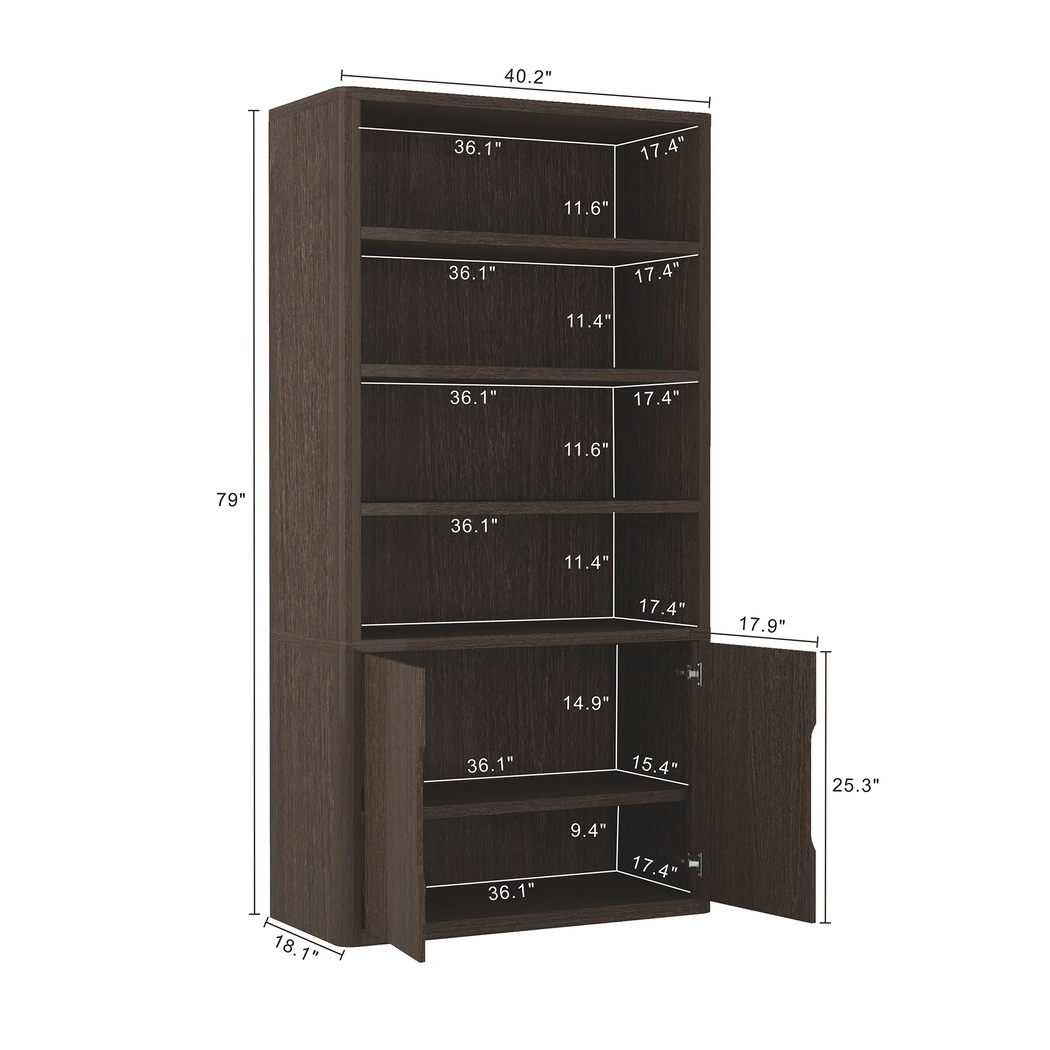 Shadebooks IV Brown Bookcase - Thumbnail - Image 5