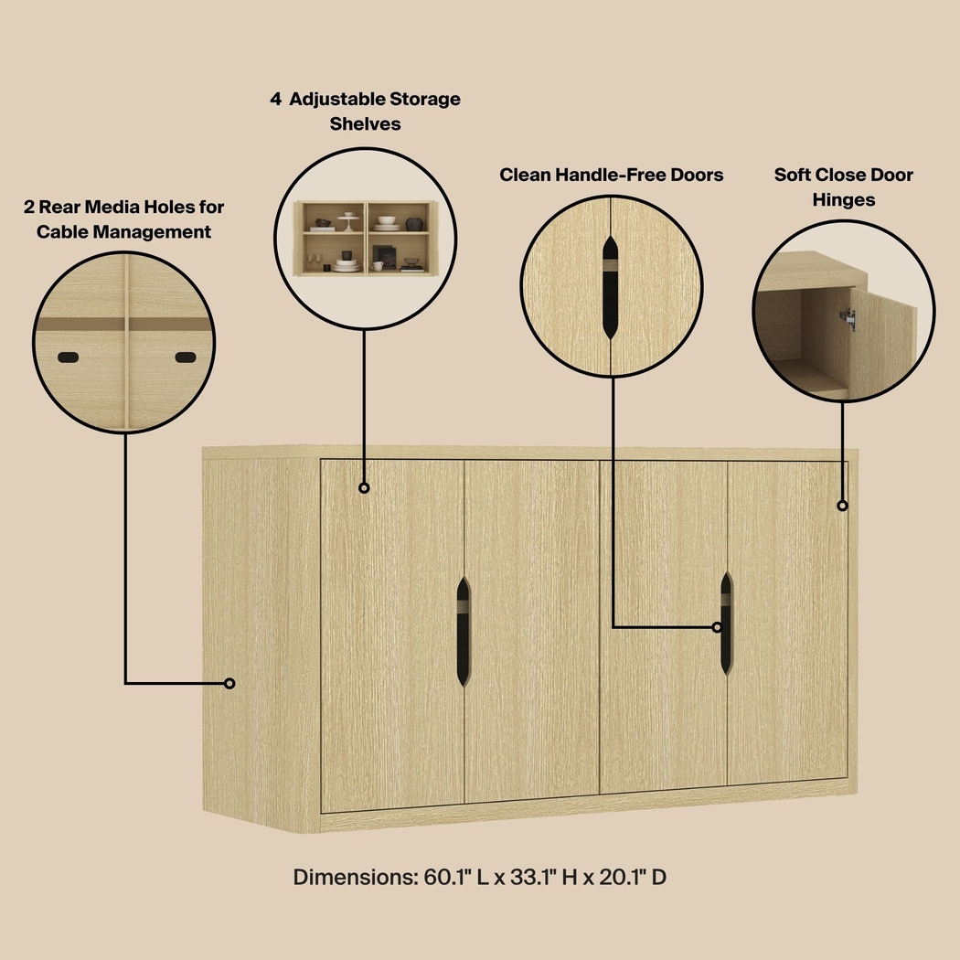 Shadebooks V Natural Sideboard - Thumbnail - Image 3