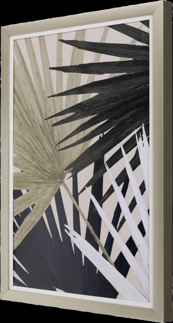 Shaded Palms Blue Framed Artwork - Thumbnail - Image 3