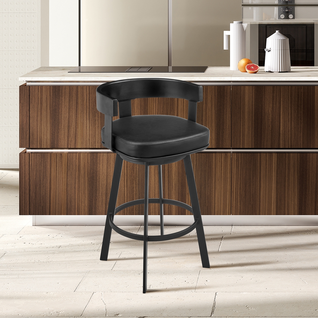 Shadefly I Black Counter Height Stool - Thumbnail - Image 2