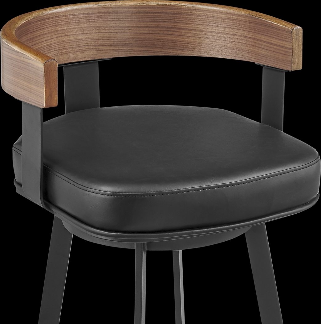 Shadefly II Black and Brown Barstool - Thumbnail - Image 4