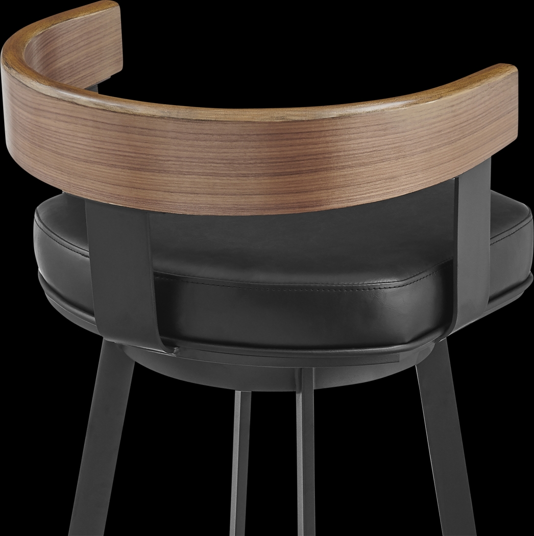 Shadefly II Black and Brown Counter Height Stool - Thumbnail - Image 5