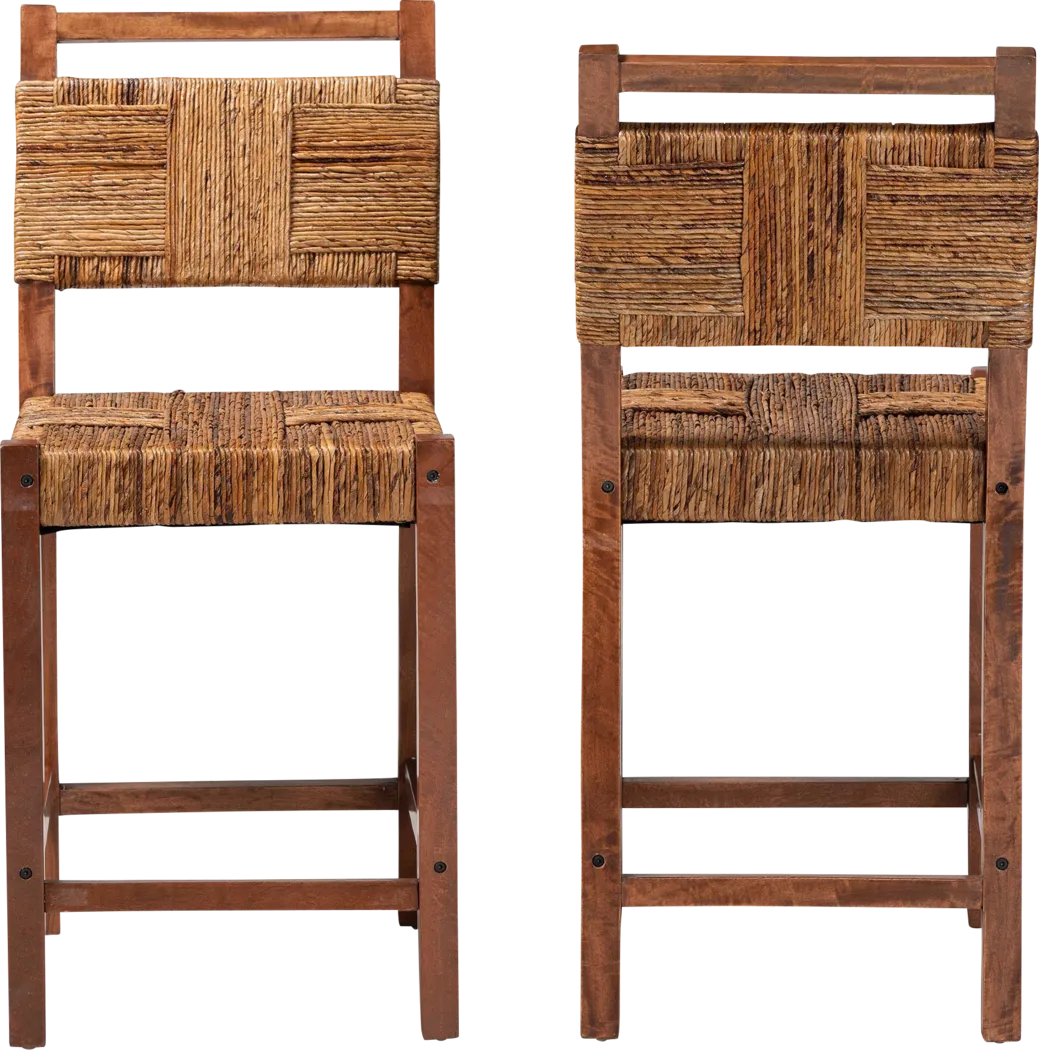 Shadepaw Light Brown Counter Height Stool, Set of 2 - Thumbnail - Image 8