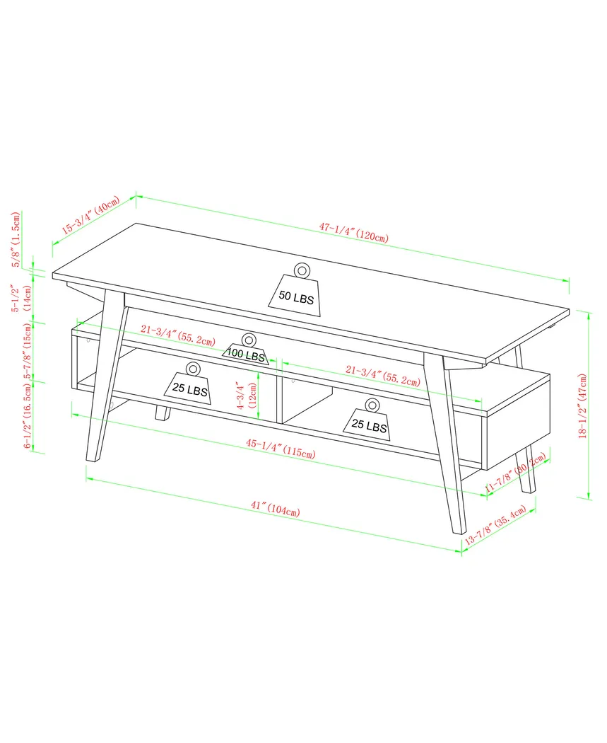Shadeway Black 47 in. Console - Thumbnail - Image 5