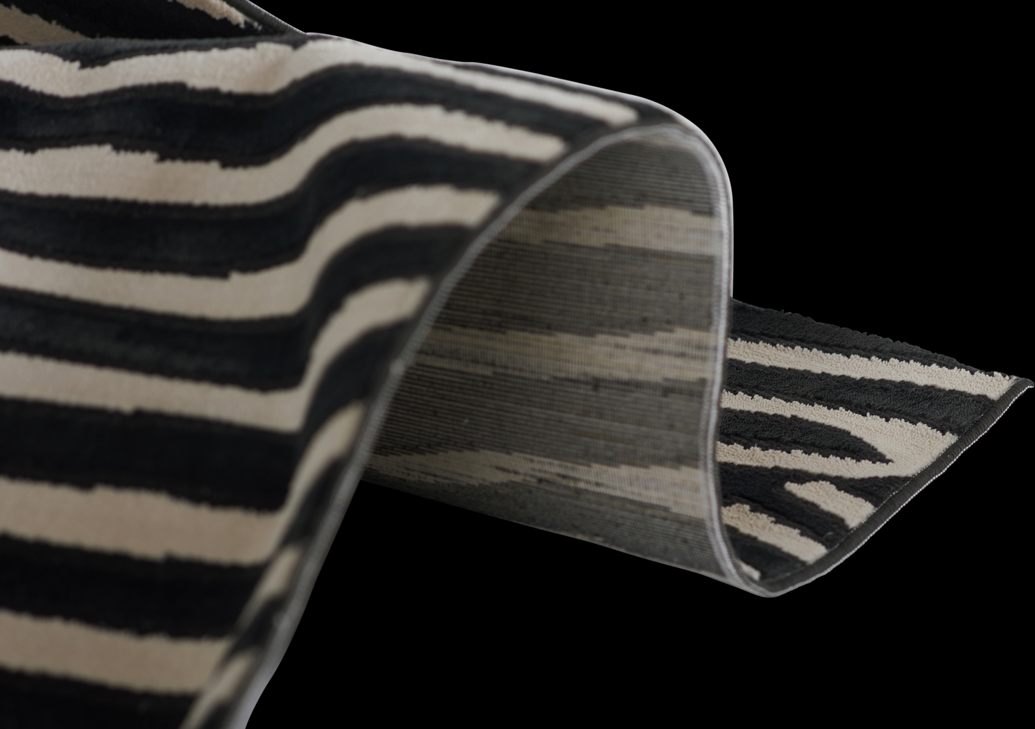 Shadow Black 7'10 x 9'10 Rug - Thumbnail - Image 6