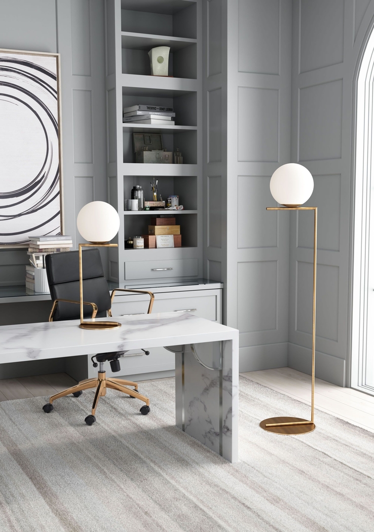 Shadow Cliff Brass Floor Lamp - Thumbnail - Image 4