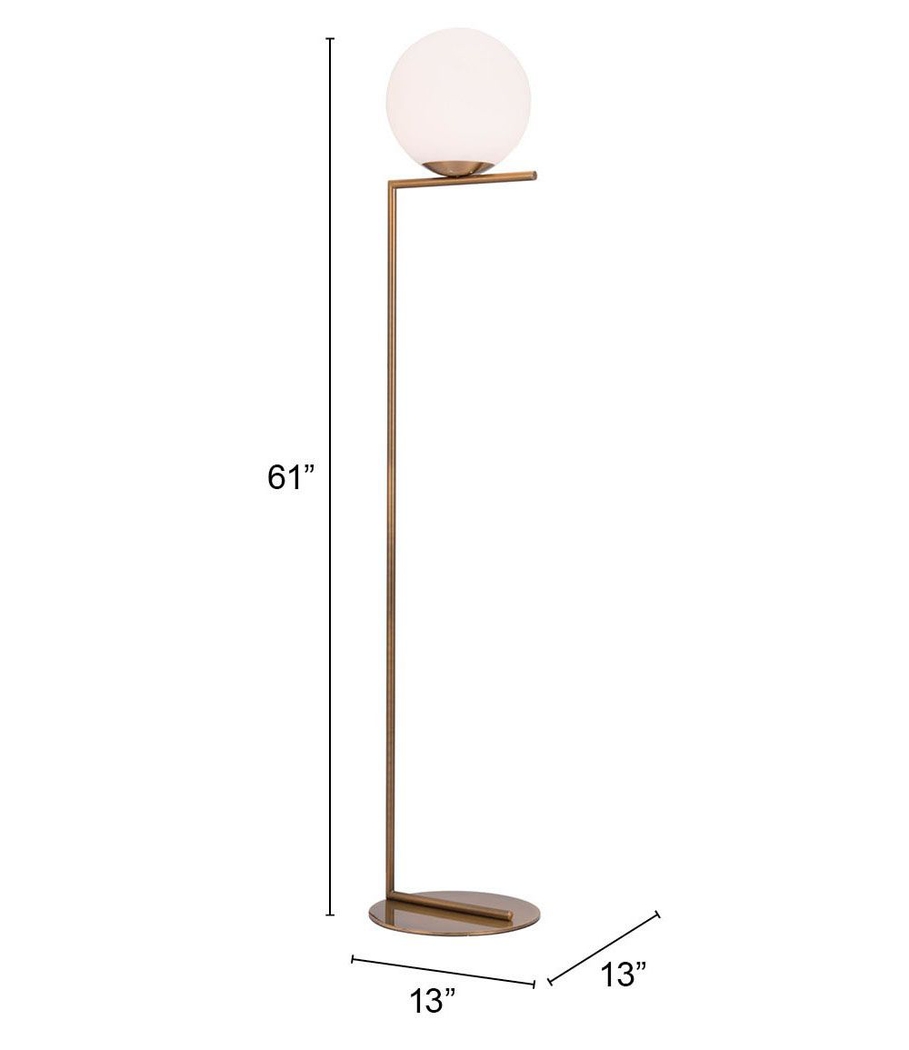 Shadow Cliff Brass Floor Lamp - Thumbnail - Image 5