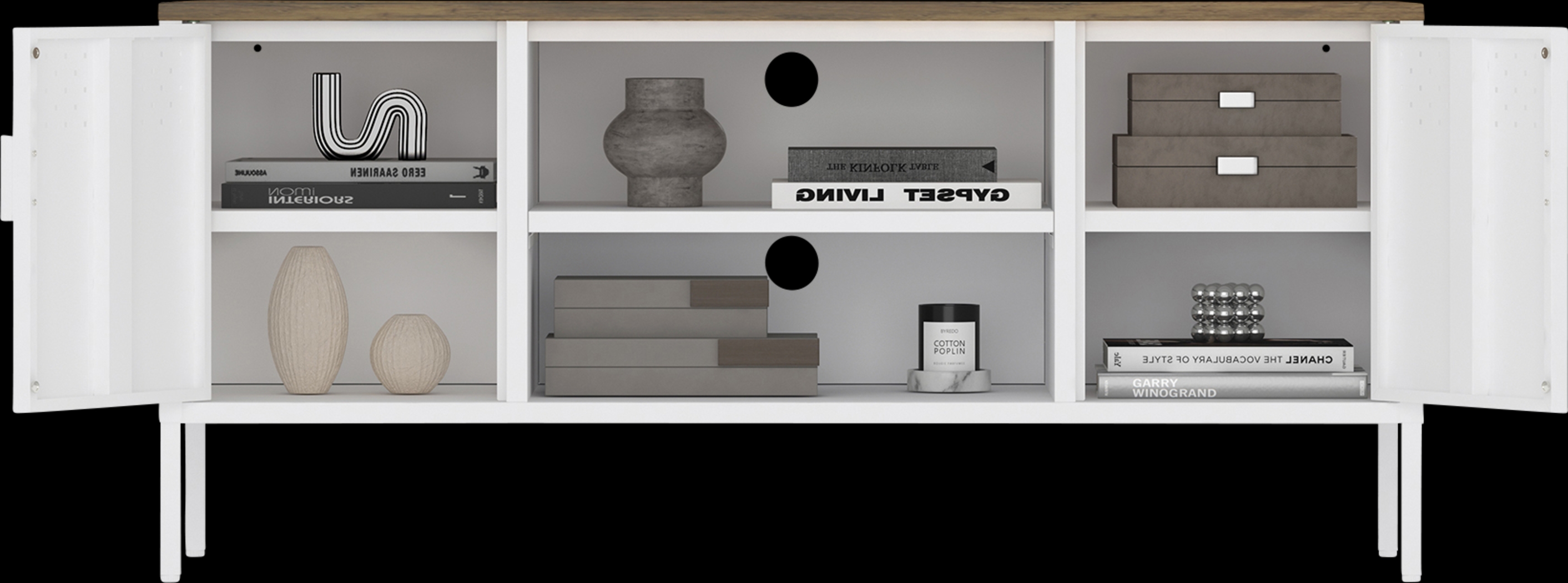 Shadoworks White 47.5 in. Console - Thumbnail - Image 7