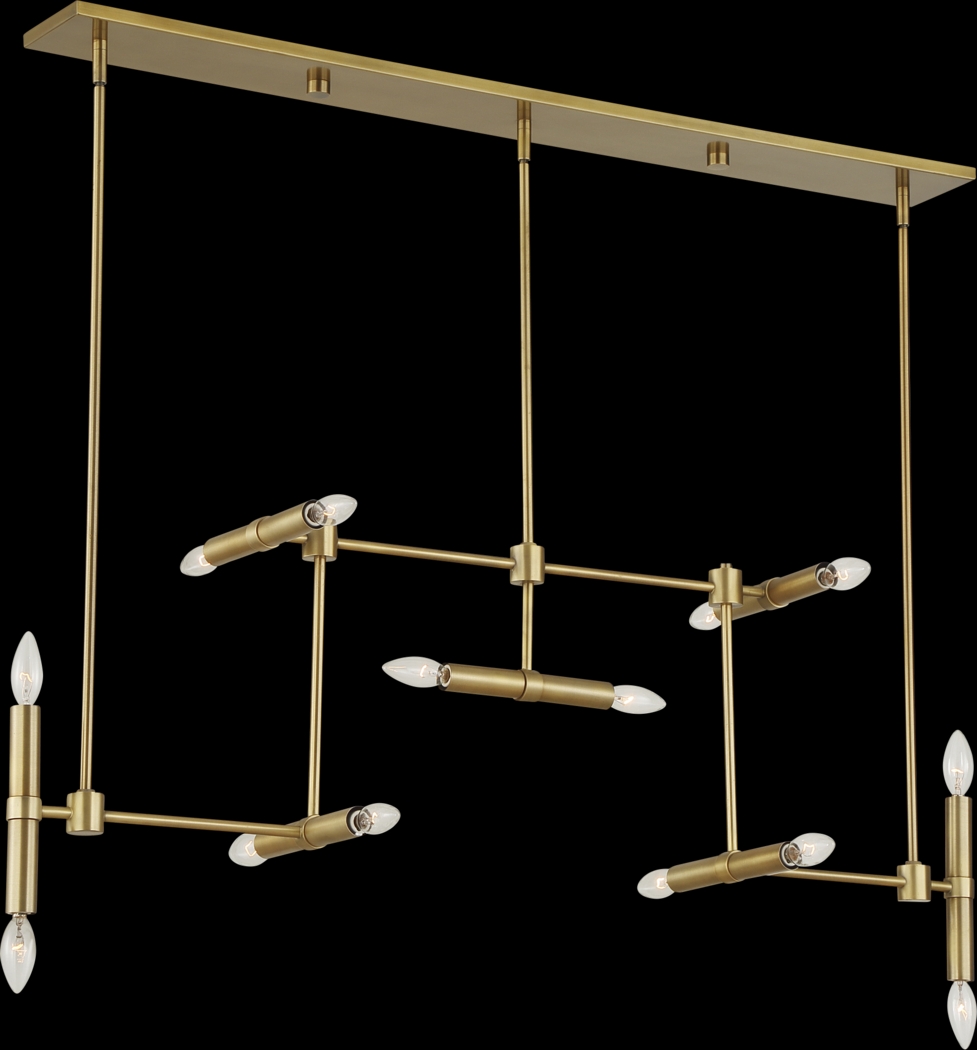 Shaene Brass Chandelier - Thumbnail - Image 3