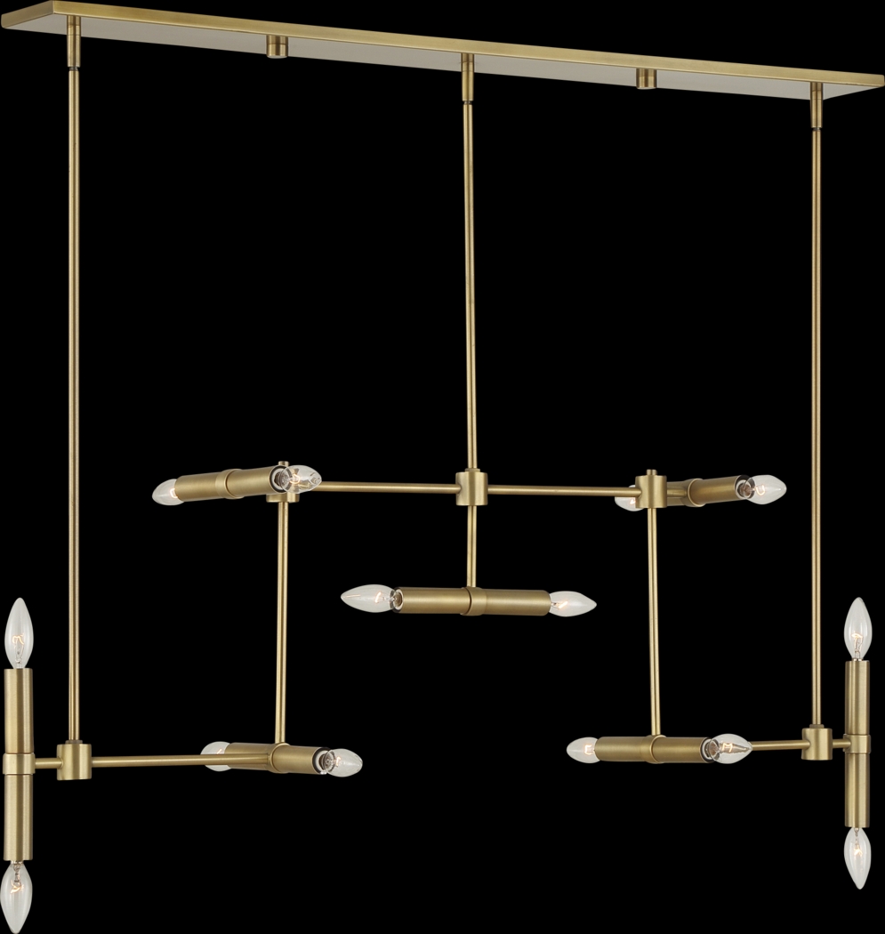 Shaene Brass Chandelier - Thumbnail - Image 1