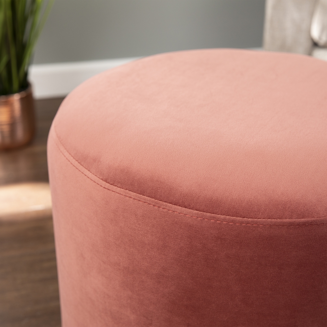 Shagbark Pink Ottoman - Thumbnail - Image 5