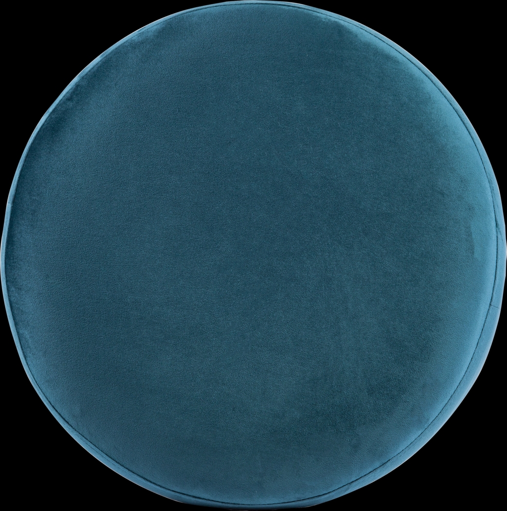 Shagbark Teal Ottoman - Thumbnail - Image 2