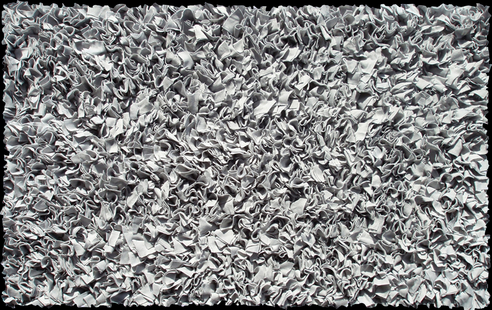 Kids Fuzzy Clouds Silver 5' x 8' Rug - Thumbnail - Image 1