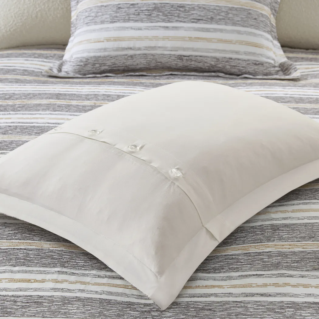 Shahan Charcoal 8 Pc King/California King Comforter Set - Thumbnail - Image 14