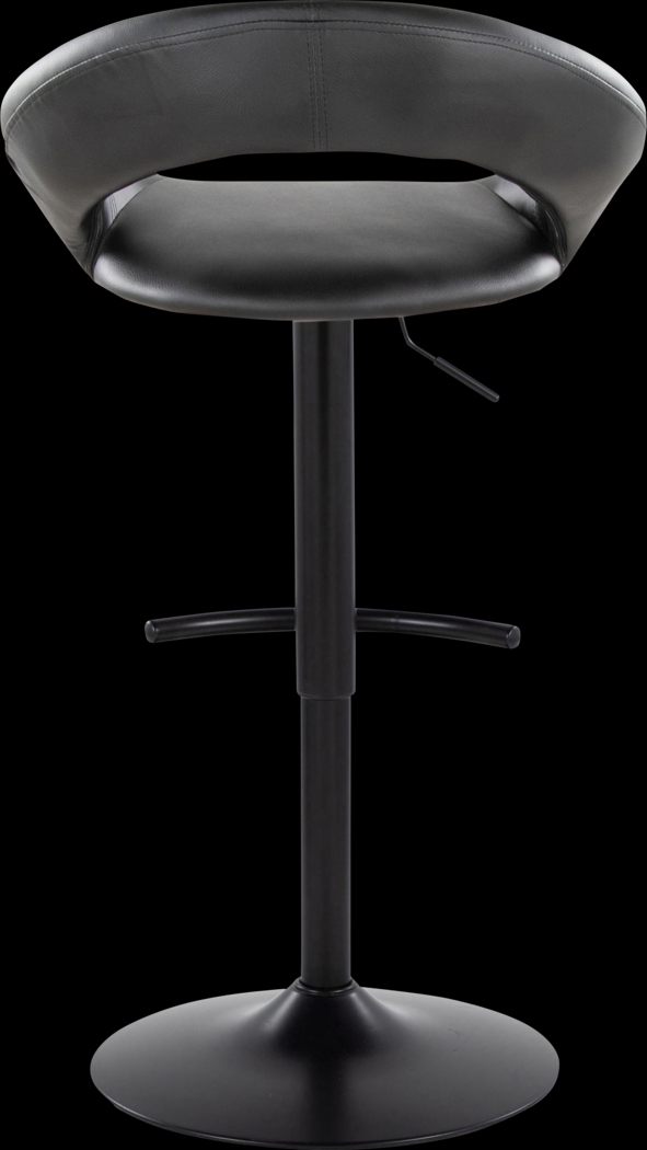 Shallowe II Black Adjustable Swivel Barstool, Set of 2 - Thumbnail - Image 9