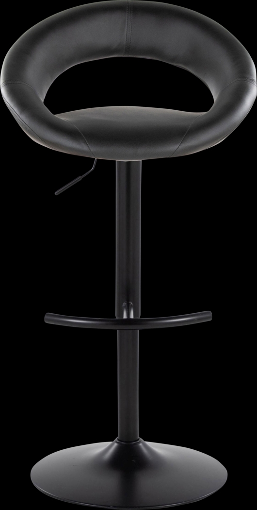 Shallowe II Black Adjustable Swivel Barstool, Set of 2 - Thumbnail - Image 10