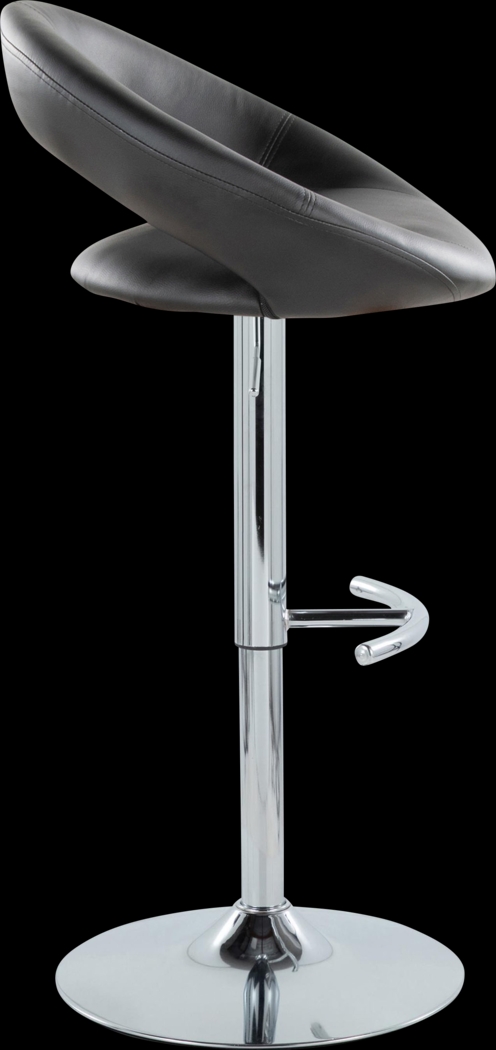 Shallowe III Black Adjustable Swivel Barstool, Set of 2 - Thumbnail - Image 7