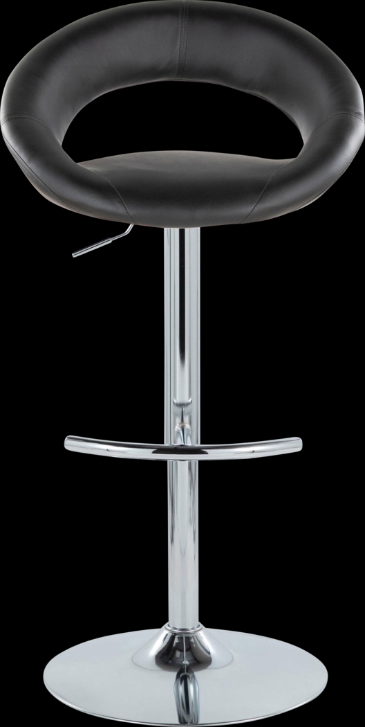 Shallowe III Black Adjustable Swivel Barstool, Set of 2 - Thumbnail - Image 10