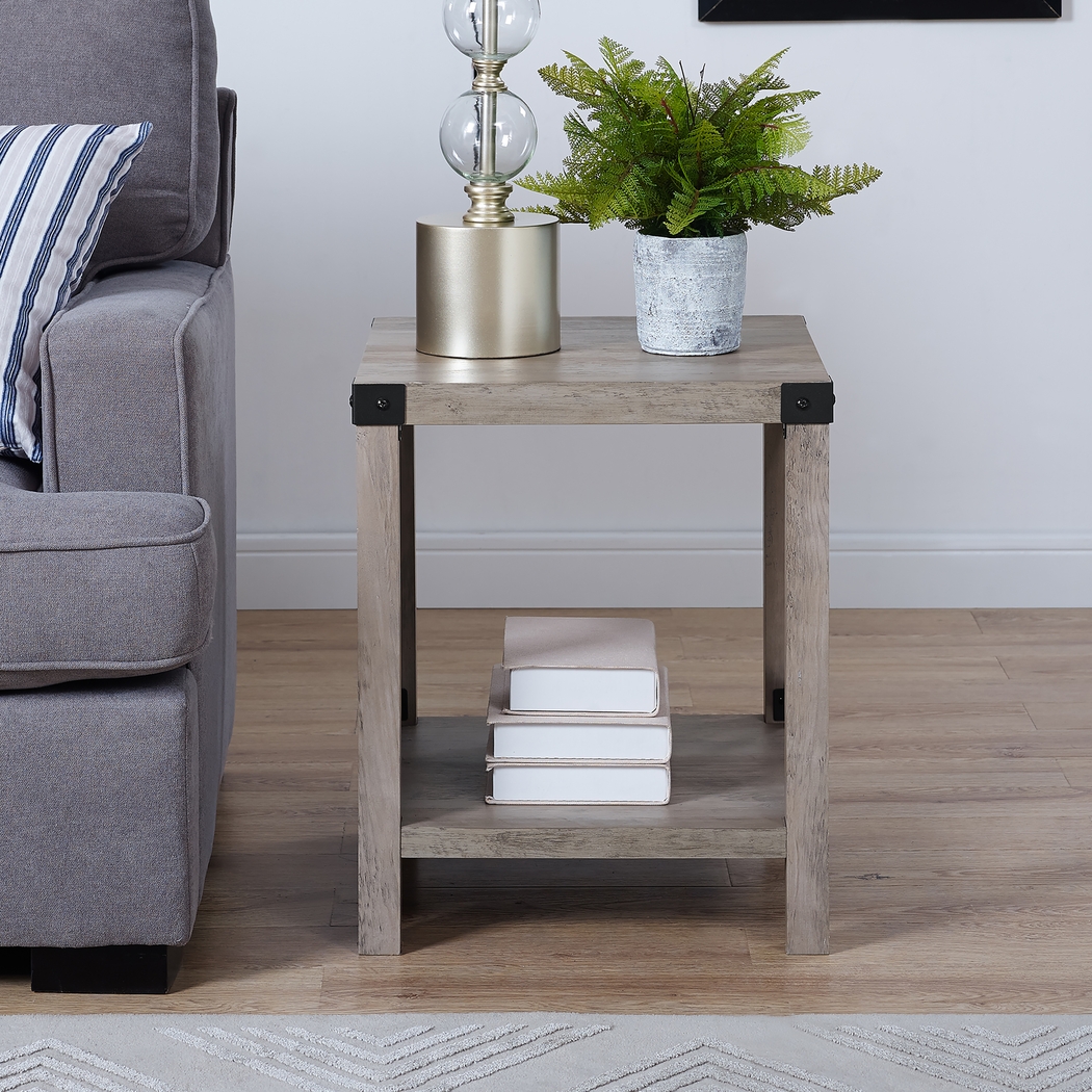 Shamblin Gray End Table - Thumbnail - Image 4