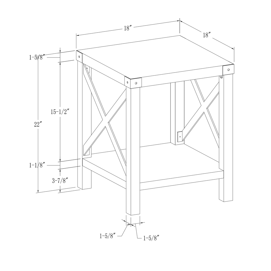 Shamblin Gray End Table - Thumbnail - Image 5