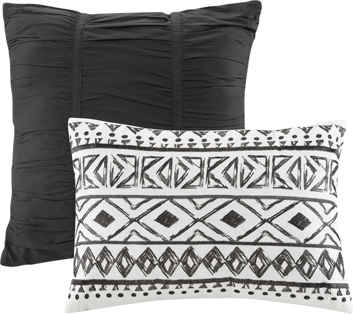 Shamilar Black 7 Pc Full/Queen Coverlet Set - Thumbnail - Image 2