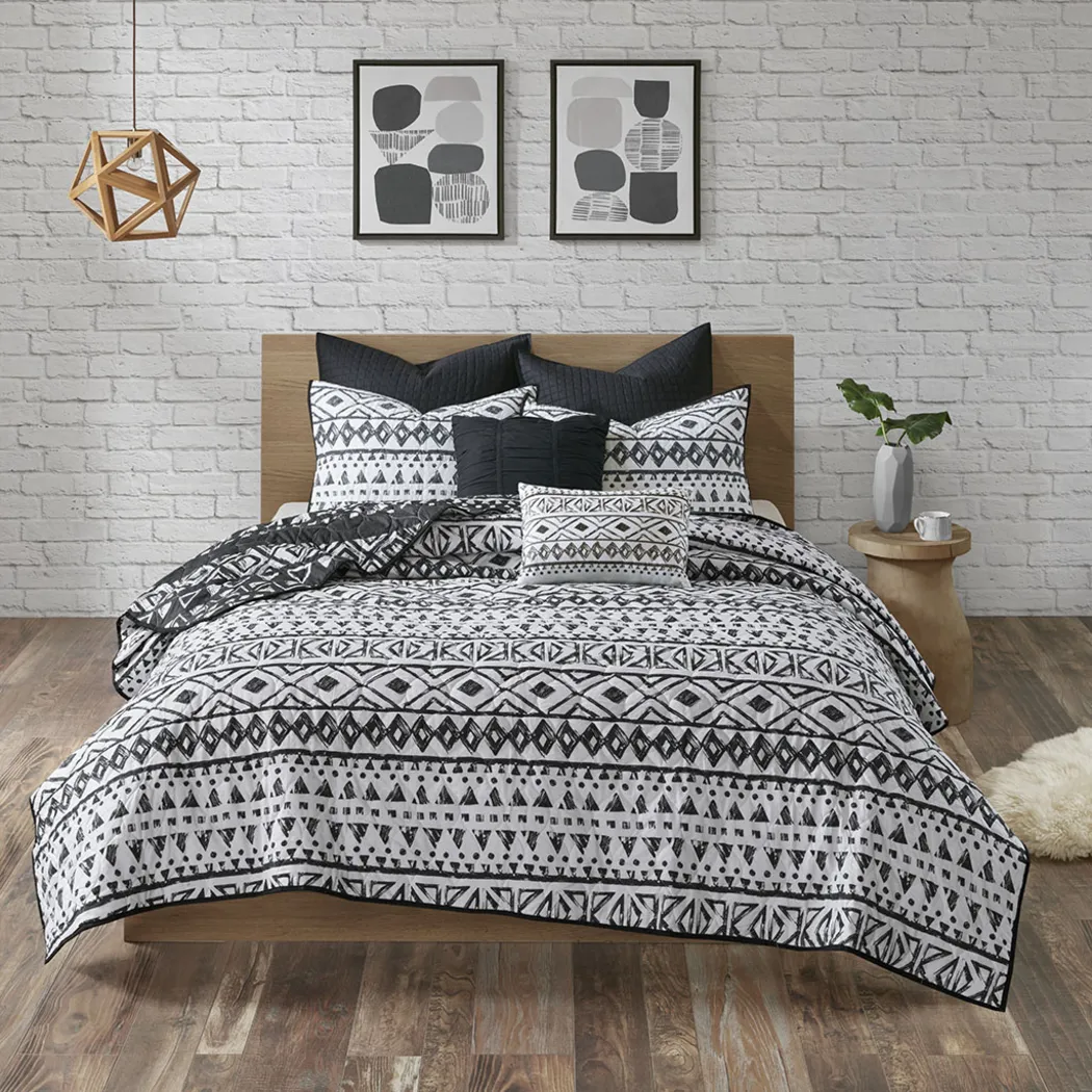 Shamilar Black 7 Pc Full/Queen Coverlet Set - Thumbnail - Image 14