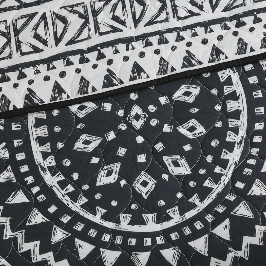 Shamilar Black 7 Pc Full/Queen Coverlet Set - Thumbnail - Image 9