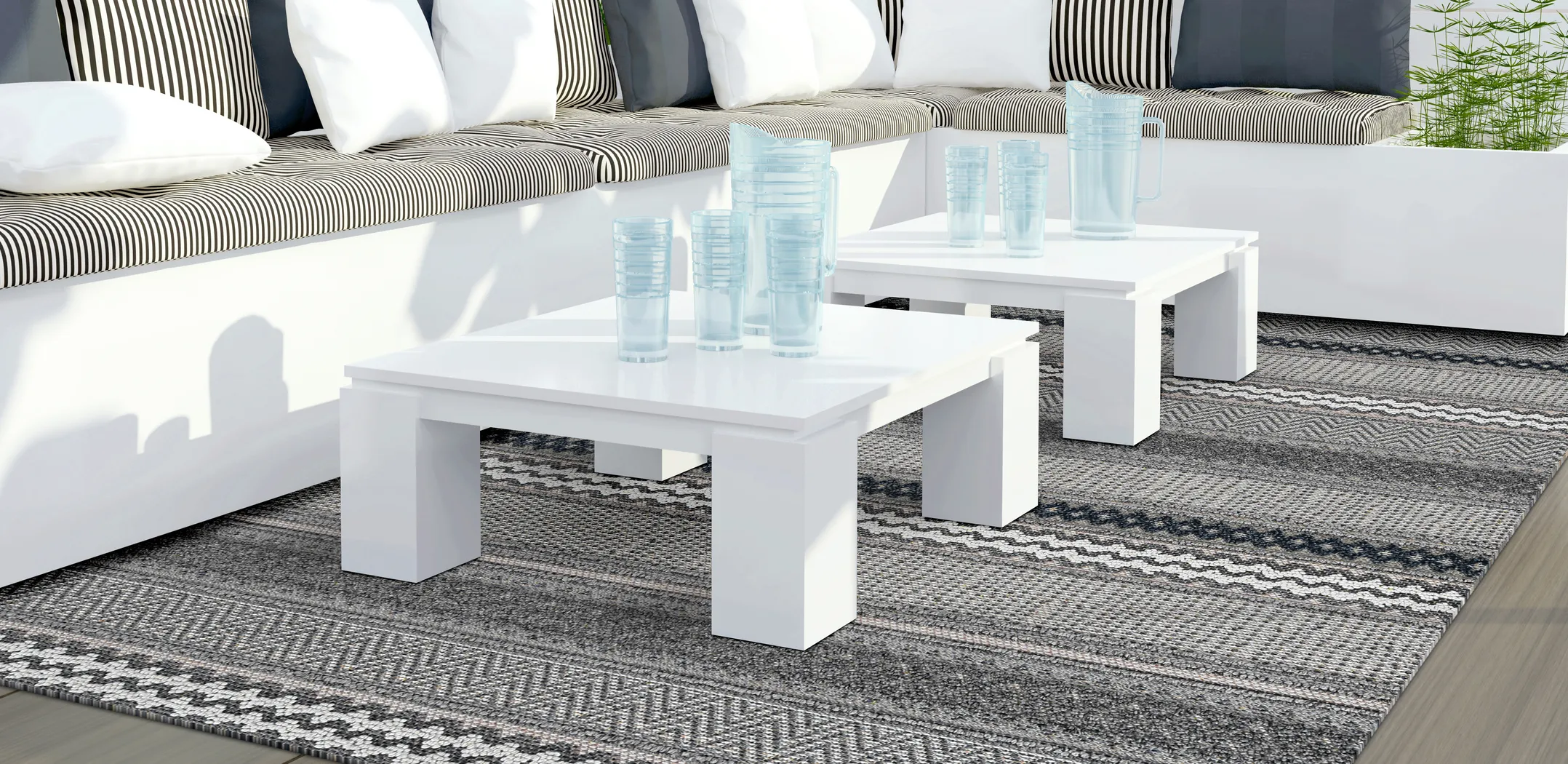 Shamley Taupe 6'7 x 9'4 Indoor/Outdoor Rug - Thumbnail - Image 3