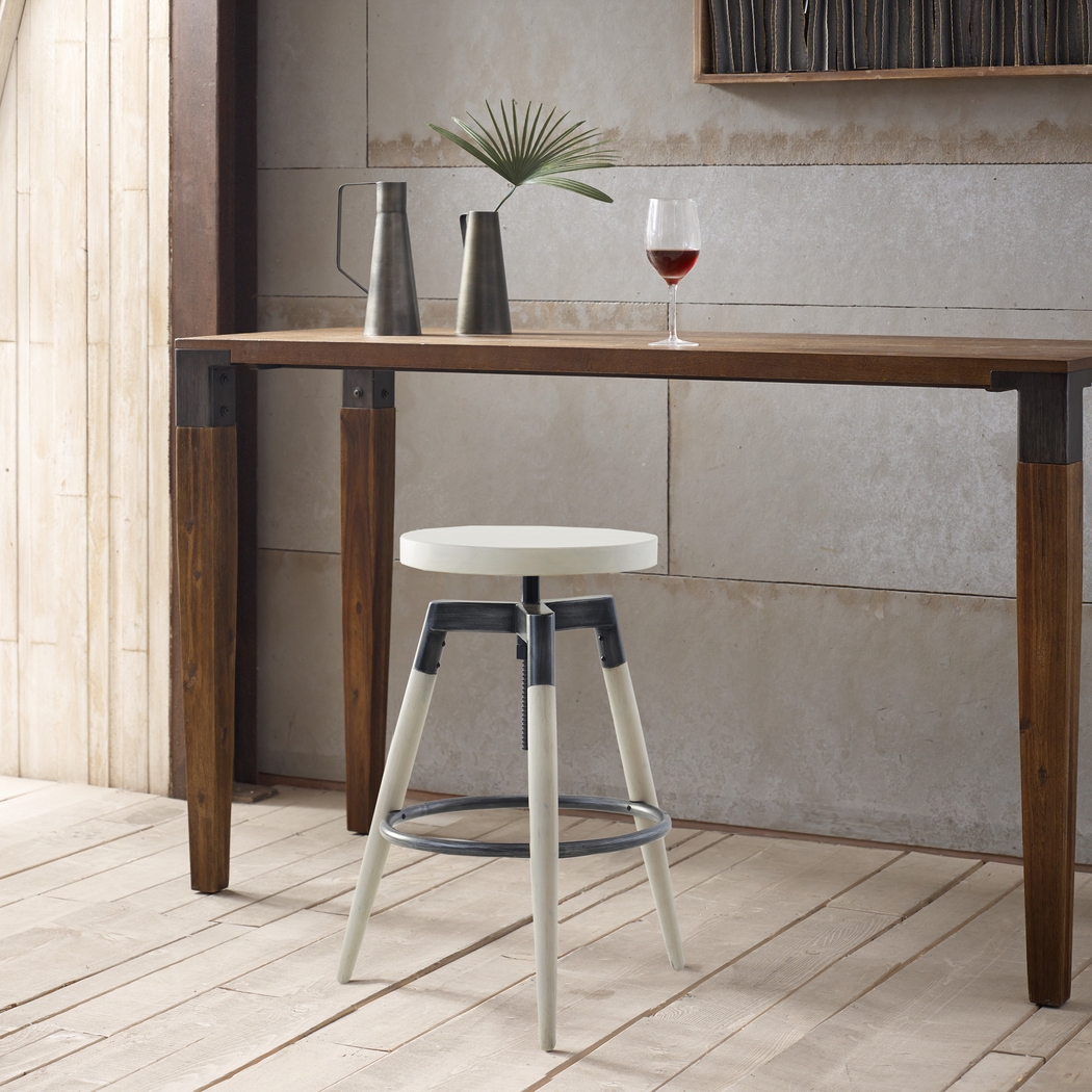Shanemoss White Counter Height Stool - Thumbnail - Image 5
