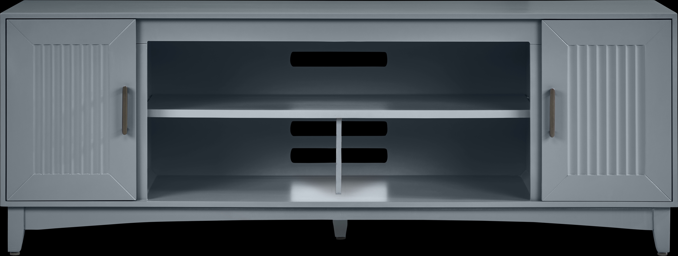 Shanewood II Blue 74 in. Console - Thumbnail - Image 1