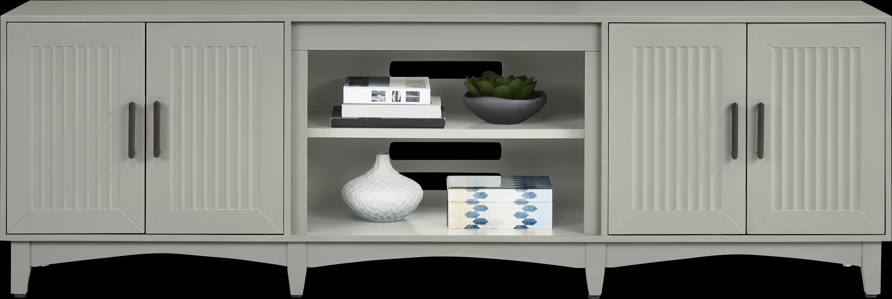 Shanewood II Gray 84 in. Console - Thumbnail - Image 2