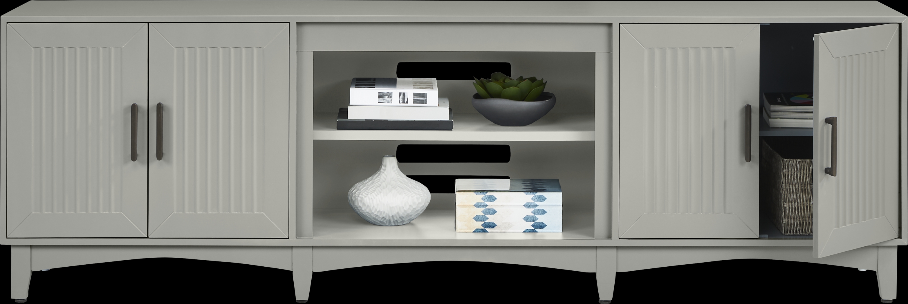 Shanewood II Gray 84 in. Console - Thumbnail - Image 3