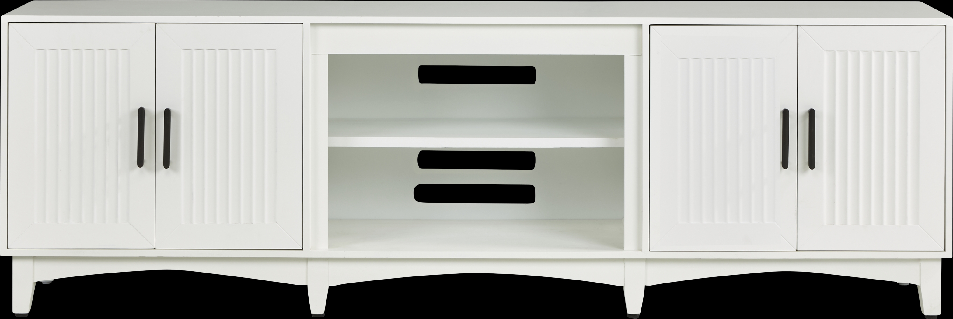 Shanewood II White 84 in. Console - Thumbnail - Image 1